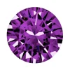 Preciosa Cubic Zirconia, The Alpha Round Brilliant, 1.5mm, Amethyst