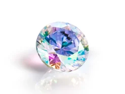 Preciosa Cubic Zirconia, The Alpha Round Brilliant, 3mm, Aurora Borealis