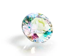 Preciosa Cubic Zirconia, The Alpha Round Brilliant, 3mm, Aurora Borealis