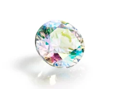 Preciosa Cubic Zirconia, The Alpha Round Brilliant, 2mm, Aurora Borealis