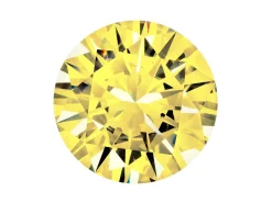 Preciosa Cubic Zirconia, The Alpha Round Brilliant, 3mm, Gold
