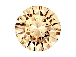 Preciosa Cubic Zirconia, The Alpha Round Brilliant, 2.5mm, Champagne