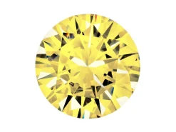 Preciosa Cubic Zirconia, The Alpha Round Brilliant, 2.5mm, Gold