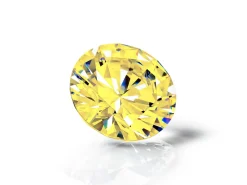 Preciosa Cubic Zirconia, The Alpha Round Brilliant, 3.5mm, Gold