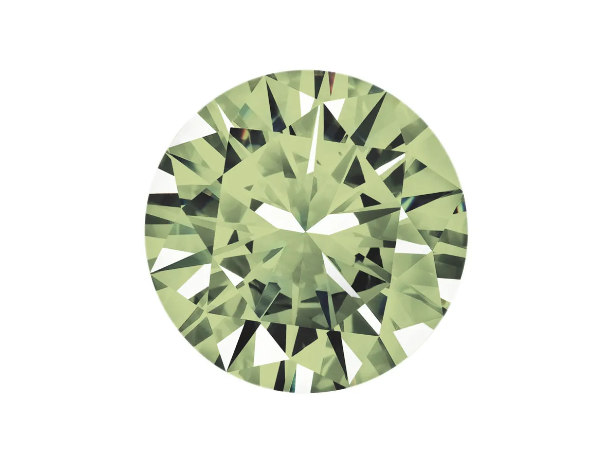 Preciosa Cubic Zirconia, The Alpha Round Brilliant, 2mm, Peridot
