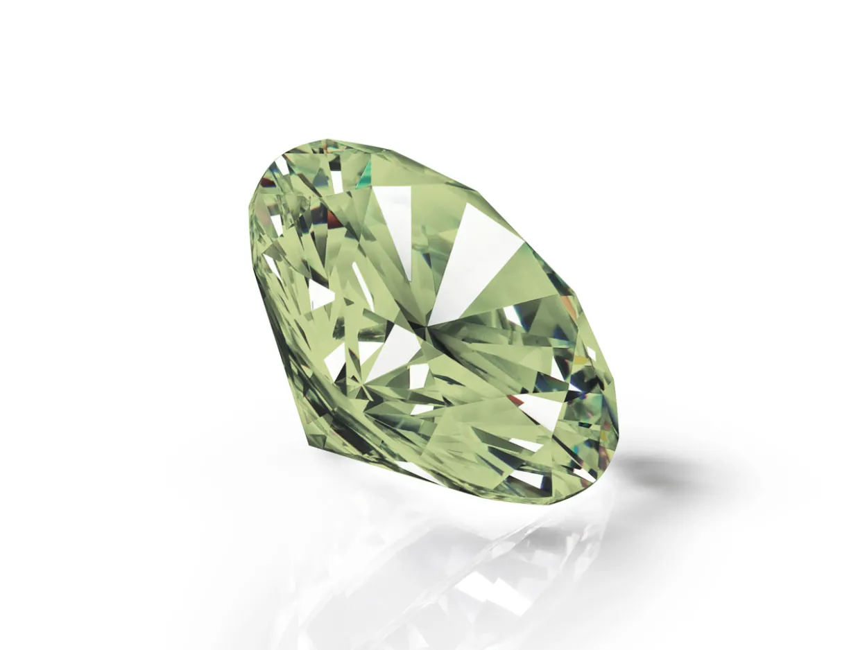 Preciosa Cubic Zirconia, The Alpha Round Brilliant, 2mm, Peridot