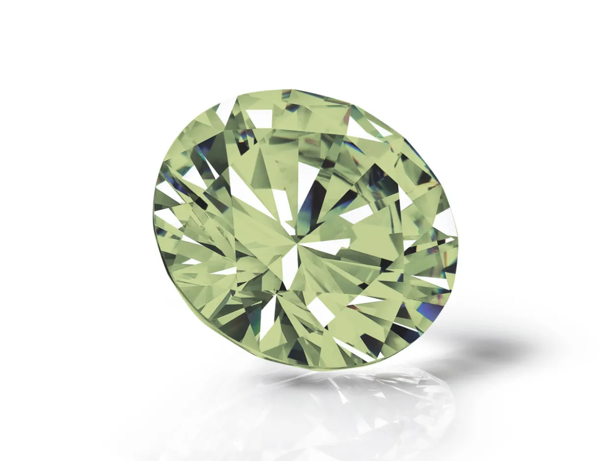 Preciosa Cubic Zirconia, The Alpha Round Brilliant, 2mm, Peridot