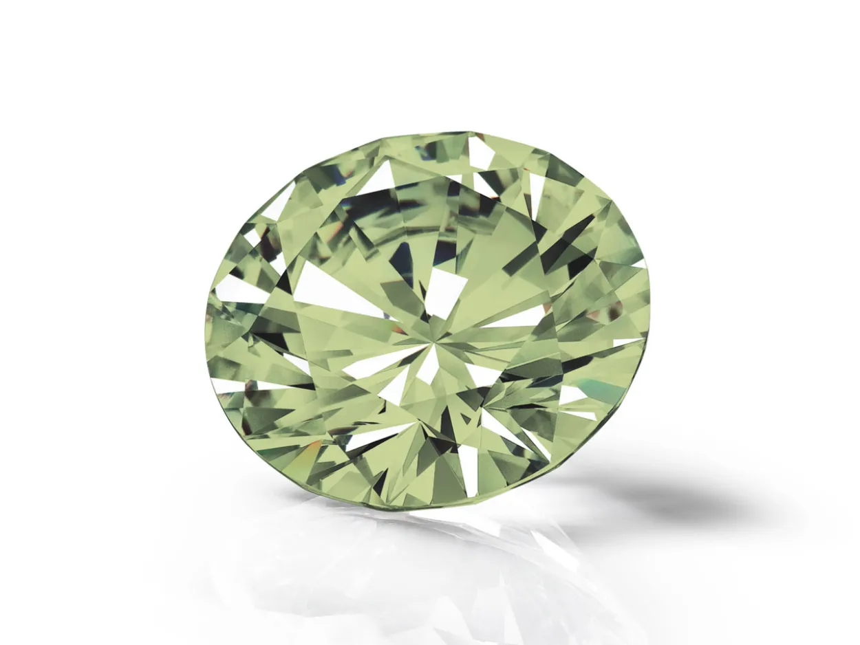Preciosa Cubic Zirconia, The Alpha Round Brilliant, 4mm, Peridot