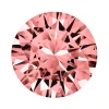 Preciosa Cubic Zirconia, The Alpha Round Brilliant, 5mm, Rhodolite