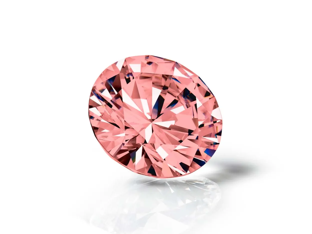 Preciosa Cubic Zirconia, The Alpha Round Brilliant, 1mm, Rhodolite