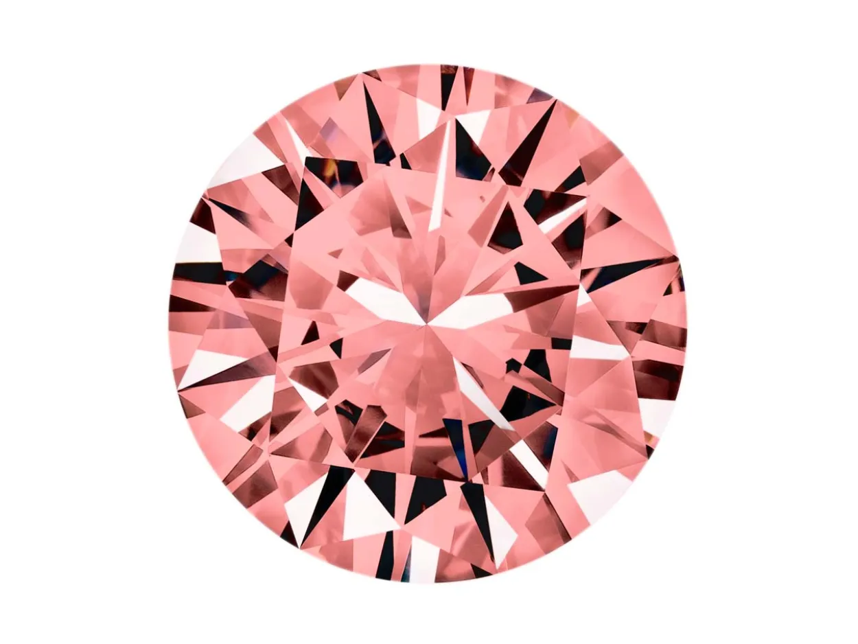Preciosa Cubic Zirconia, The Alpha Round Brilliant, 2.5mm, Rhodolite