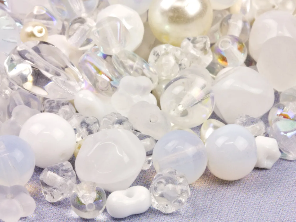 Preciosa Czech Bridal Glass Bead Mix, 50g