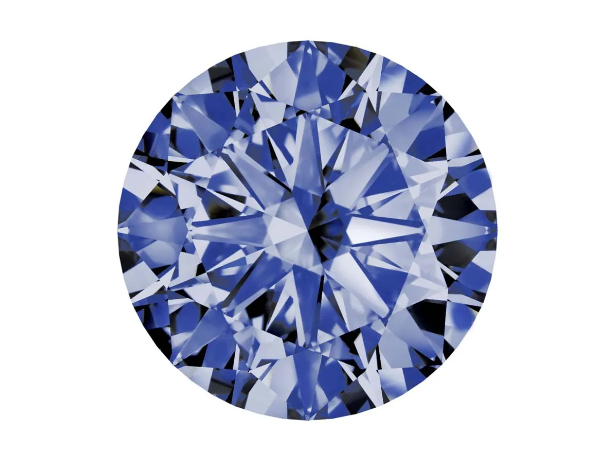 Preciosa Nanogems, The Alpha Round Brilliant, 2.5mm, Tanzanite