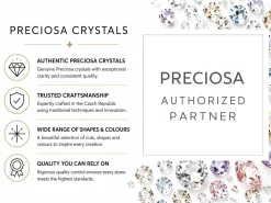 Preciosa Nanogems, The Alpha Round Brilliant, 2mm, Morganite
