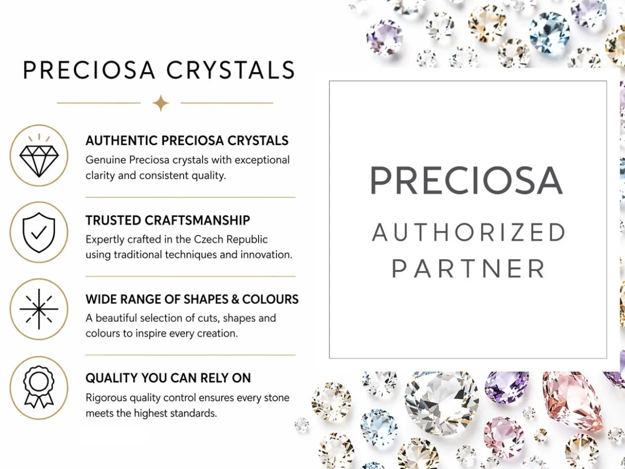 Preciosa Nanogems, The Alpha Round Brilliant, 2mm, Garnet Pyrope
