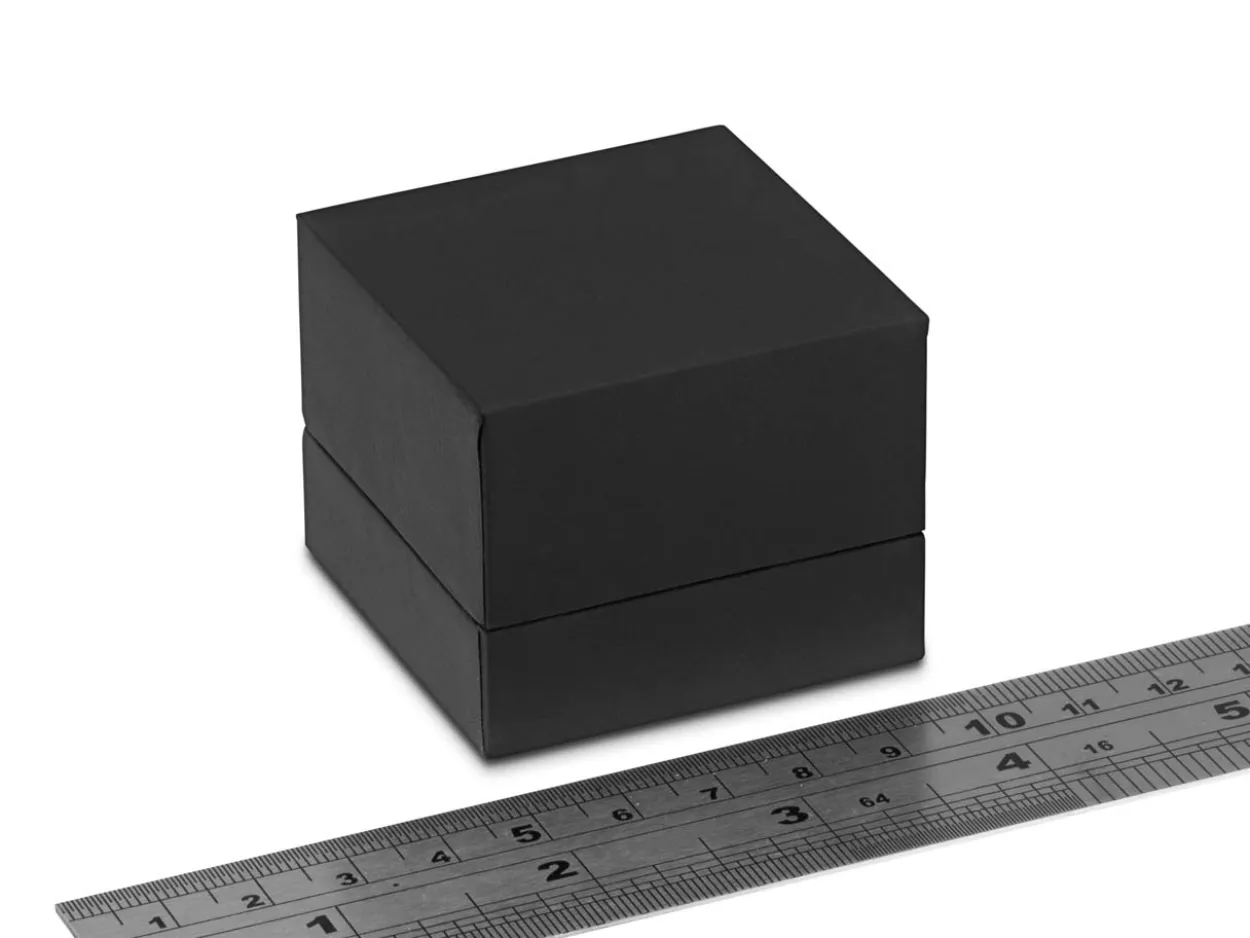Premium Black Soft Touch Ring Box