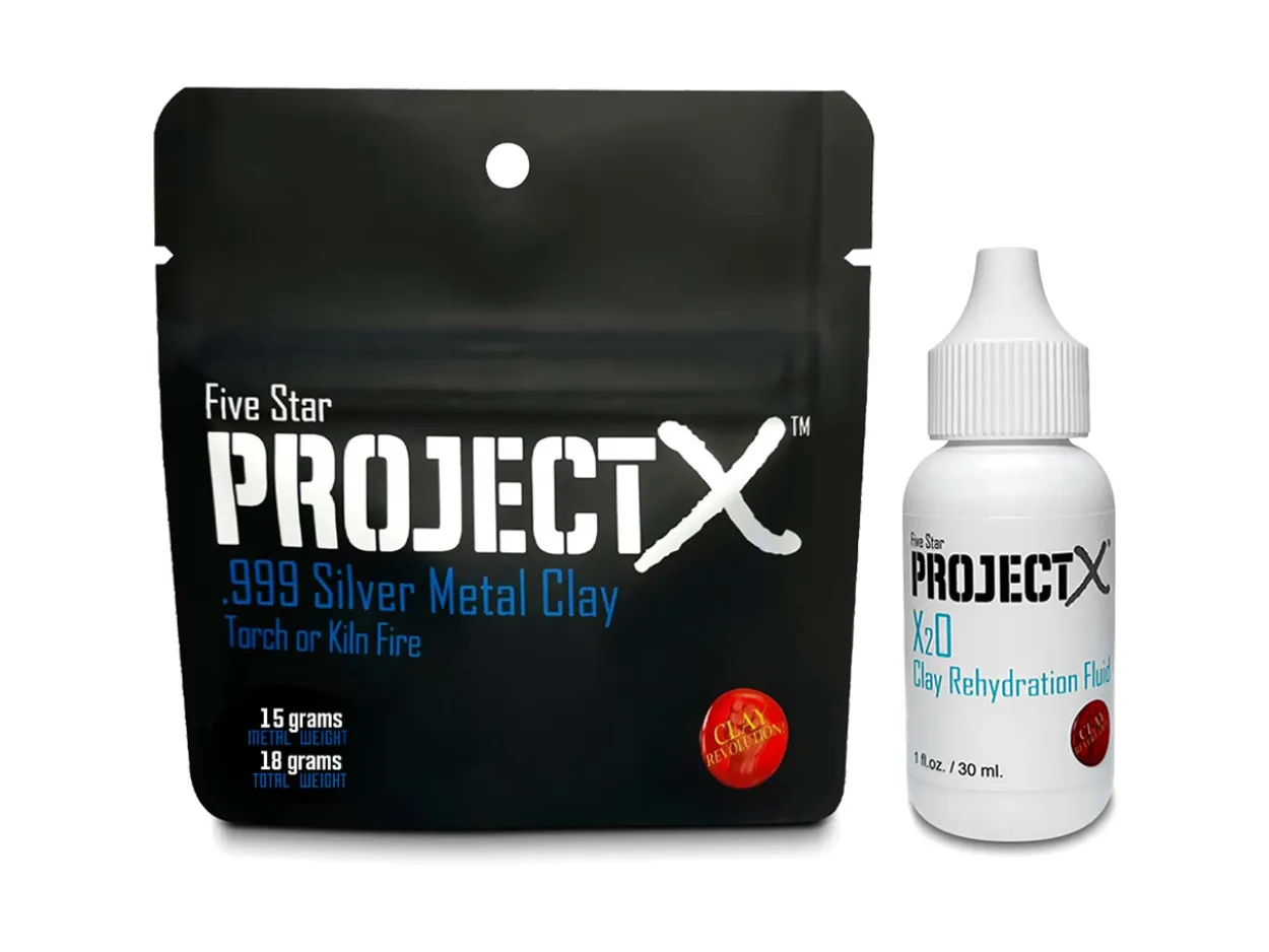 Project X .999 Fine Silver Clay 18gand Rehydration Fluid 30ml Bundle