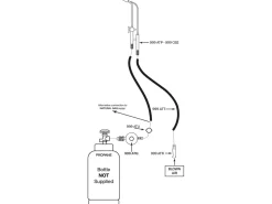 Propane Fixed Regulator For Mouth Blown Torch