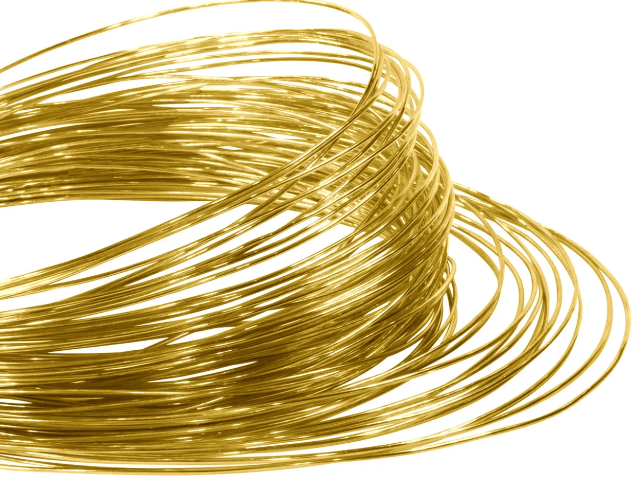 9ps Round Pin Wire 1.00mm Fully Hard, Coils, 100% Recycled Gold