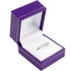 Purple Leatherette Ring Box
