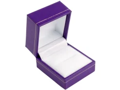Purple Leatherette Ring Box