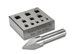 Rectangular Bezel Block 5.0mm To 15.0mm Holes 17°