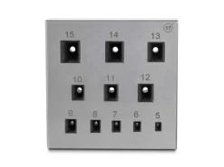 Rectangular Bezel Block 5.0mm To 15.0mm Holes 17°