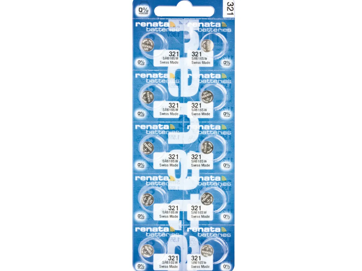 Renata Watch Battery 379, Strip Of 10