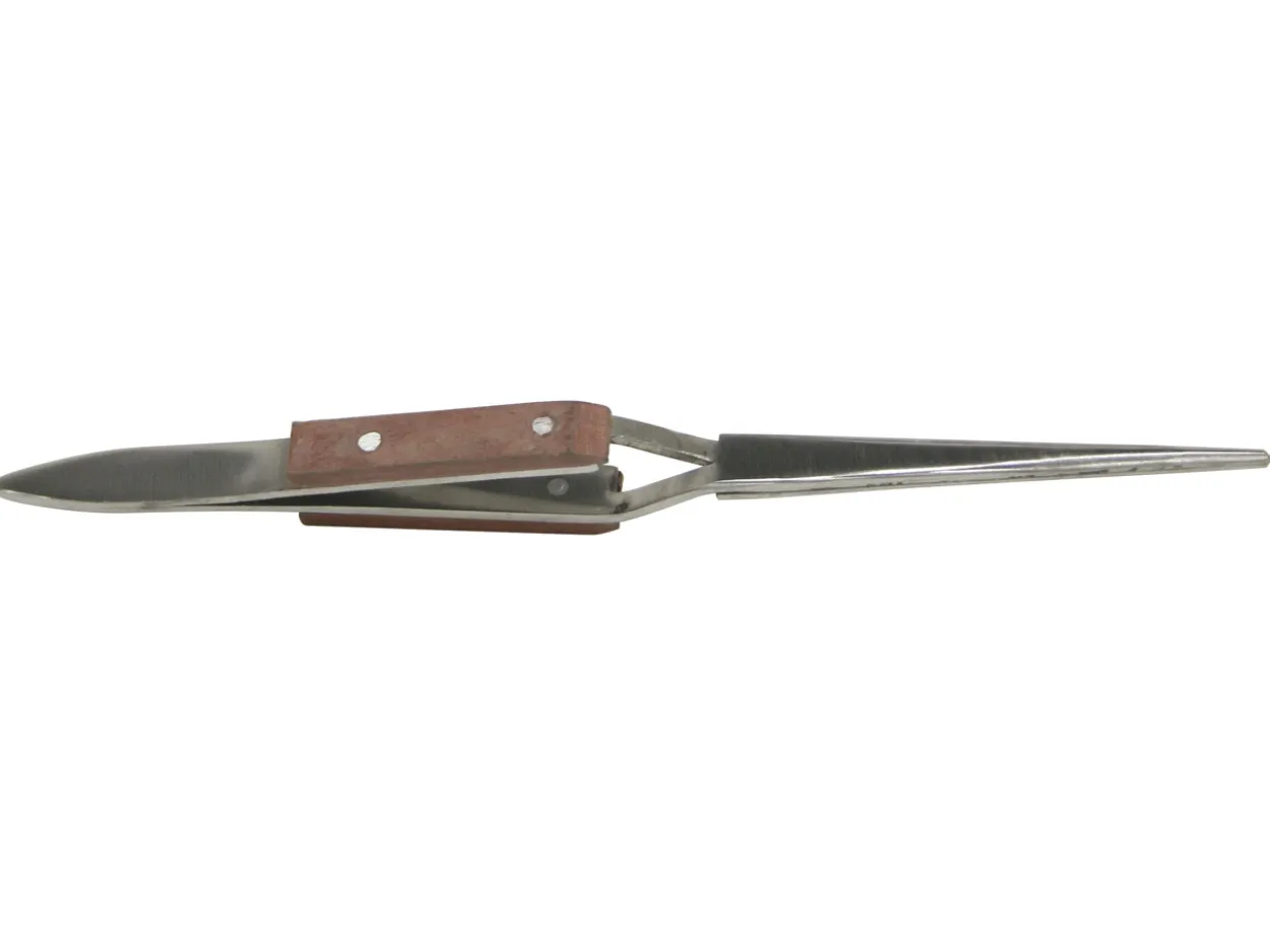 Reverse Action Tweezers, Straight, Insulated