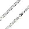 Rhodium Plated 4.9mm Diamond Cut Tight Curb Chain 18"/45cm Unhallmarked