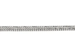 Rhodium Plated 2.8mm Diamond Cut Round Snake Chain 18