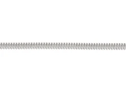 Rhodium Plated 1.9mm Diamond Cut Round Snake Chain 18/45cm Unhallmarked
