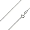 Rhodium Plated 1.4mm Flat Filed Curb Chain 18"/45cm Unhallmarked