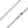 Rhodium Plated 3.0mm Oval Trace Chain 18"/45cm Unhallmarked