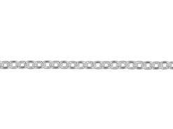 Rhodium Plated 2.0mm Oval Trace Chain 18