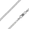 Rhodium Plated 3.5mm Round Belcher Chain 18"/45cm Unhallmarked