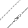Rhodium Plated 2.58mm Round Belcher Chain 18"/45cm Unhallmarked