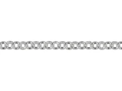 Rhodium Plated 2.58mm Round Belcher Chain 18