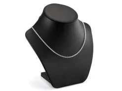 Rhodium Plated 2.58mm Round Belcher Chain 18