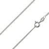 Rhodium Plated 1.5mm Round Curb Chain 18"/45cm Unhallmarked