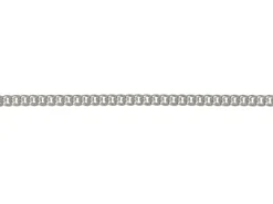 Rhodium Plated 1.5mm Round Curb Chain 18
