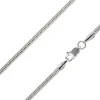 Rhodium Plated 2.4mm Round Snake Chain 18"/45cm Unhallmarked