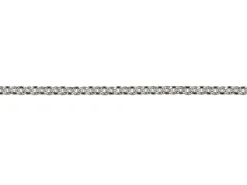 Rhodium Plated 1.4mm Tight Round Trace Chain 18