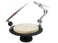 Rotating Round Soldering Platform With Double Fibre Tweezers And Third Hands