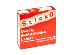 Round Adhesive Pricing Labels, White, Box Of 1000, 12mm