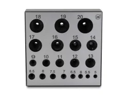 Round Bezel Block 5.0mm To 20.0mm Holes 28°