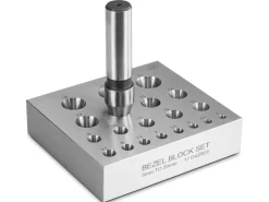 Round Bezel/collet Forming Block With 20 Holes And 17 Degree Angle Punch Included