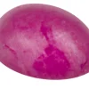 Ruby, Oval Cabochon, 5x4mm