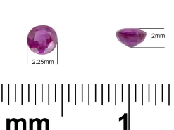 Ruby, Round, 2.25mm