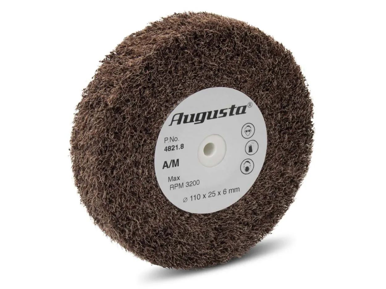 Satin Finish Buffing Wheel, Medium,110mm X 25mm